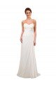 Sweetheart Neckline Chiffon Wedding Dress with Criss-Cross Ruched Bodice