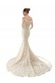Long Sleeves Off the Shoulder Trumpet Lace Wedding Dress