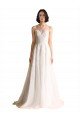 Illusion Neck A-Line Organza Wedding Dress