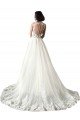 Sweetheart Fit and Flare Tulle Lace Wedding Dress