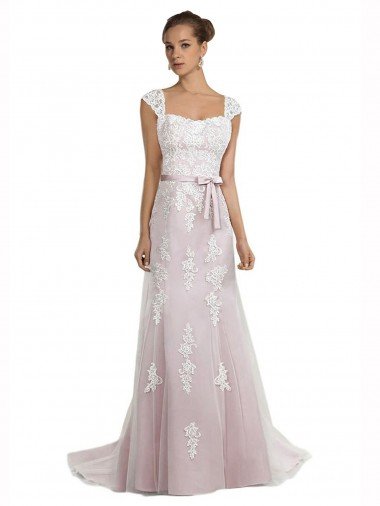Shop Strapless Mermaid Tulle Lace Beach Wedding Dress with Belt London