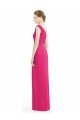 One Shoulder Long Chiffon Bridesmaid Dress