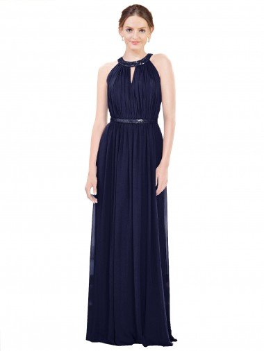 Shop Vintage Full-Length Sleeveless Chiffon Bridesmaid Dress  London