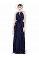Vintage Full-Length Sleeveless Chiffon Bridesmaid Dress 