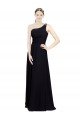 Sweetheart Chiffon Bridesmaid Dress with Beaded One Shoulder Strap