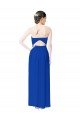 Strapless Sweetheart Keyhole Back Long Chiffon Bridesmaid Dress