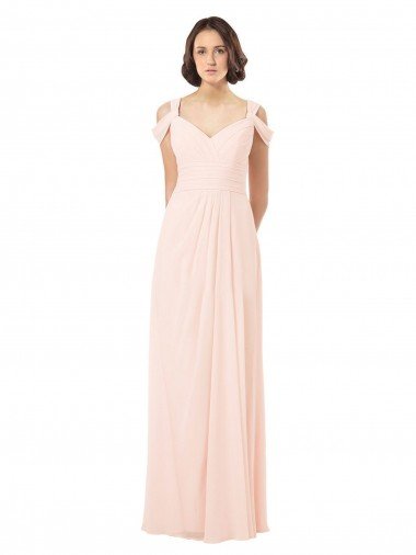Shop Chiffon Sweetheart Bridesmaid Dress with An Illusion Overlay London