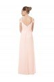 Chiffon Sweetheart Bridesmaid Dress with An Illusion Overlay