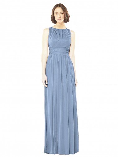 Shop Open Keyhole Back Bateau Neck Chiffon Bridesmaid Dress London
