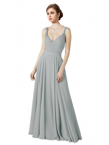 Shop Figure Flattering Chiffon Bridesmaid Dress with Beaded Detail London