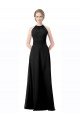 Full Length Chiffon Sweetheart Bridesmaid Dress with An Illlusion Overlay