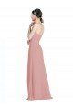 Daped A-Line Chiffon Bridesmaid Dress with Pleated Sweetheart Bodice