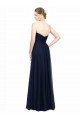 Strapless Sweetheart Long Chiffon Bridesmaid Dress Low Back