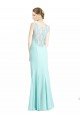 Ruched Bodice Sweetheart Chiffon Bridesmaid Dress with Lace Back
