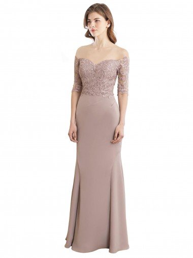 Shop Sweetheart Neckline Long Sleeves Lace Bridesmaid Dress London