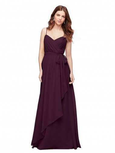 Shop Wrapped Sweetheart Neckline Long Chiffon Bridesmaid Dress  London
