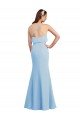 Fluted Long Chiffon Bridesmaid Dress with Cascading Ruffles