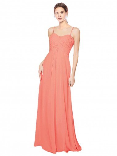 Shop Empire Waist Spaghetti Straps Sweetheart Chiffon Bridesmaid Dress London