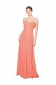 Empire Waist Spaghetti Straps Sweetheart Chiffon Bridesmaid Dress