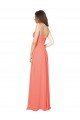 Empire Waist Spaghetti Straps Sweetheart Chiffon Bridesmaid Dress