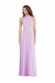 High Neck Halter Backless Maxi Bridesmaid Dress
