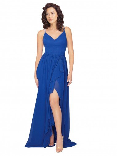 Shop Chiffon Bridesmaid Dress with Strappy Back London