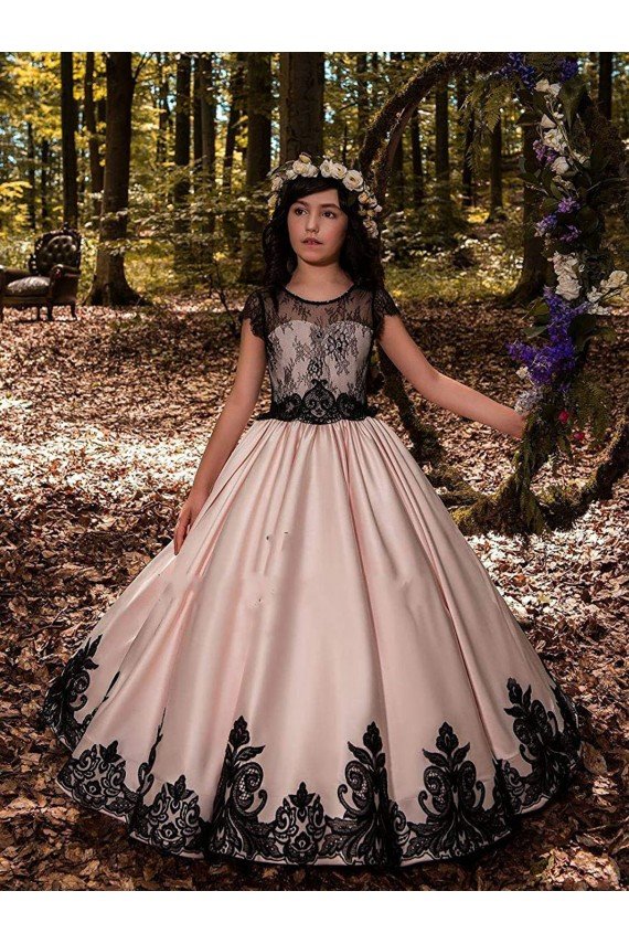 Ivory Ball Gown Sweetheart Neck Sleeveless Flower Girl Dress