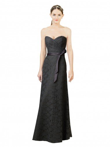 Shop Strapless Lace Bridesmaid Dress with Sweetheart Neckline London
