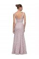 Lace V-Neckline Long Full Length Bridesmaid Dress / Prom Dress