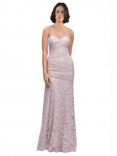 Shop Floor Length Long Mermaid Lace Bridesmaid Dress / Prom Dress with Low Back London