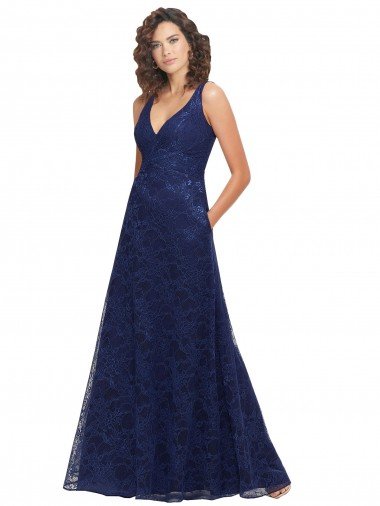 Shop Chantilly Lace V-Neck Bridesmaid Dress London
