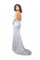 Mermaid Fitted High Neck Low Back Fishtail Wedding Dress