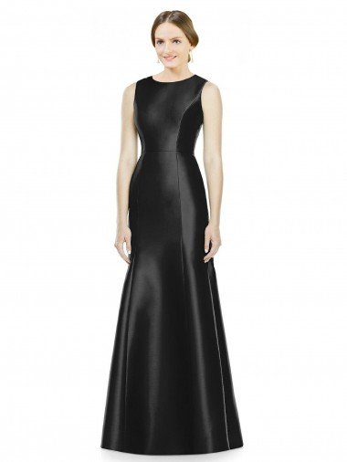 Shop Full Length Mermaid Long Satin Bridesmaid Dress with Keyhole Back London