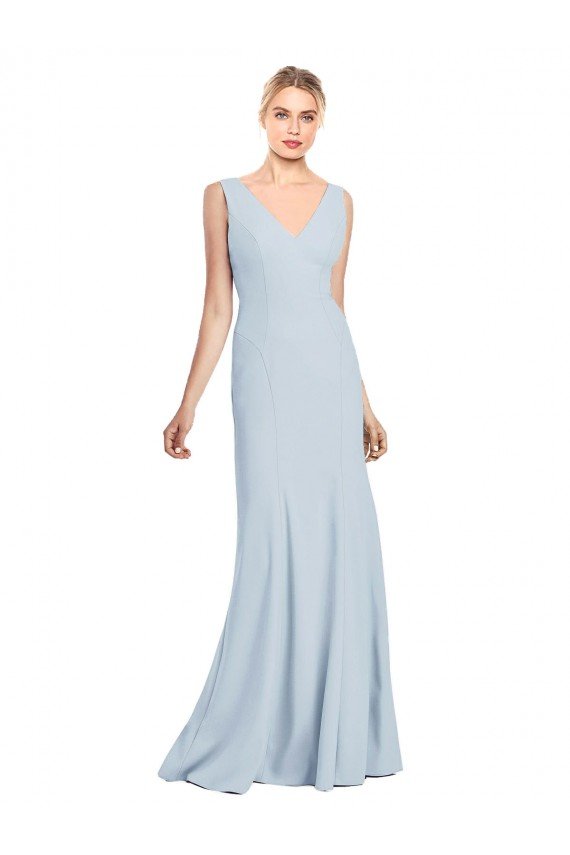 Sleeveless Seamed Bodice Trumpet Bridesmaid Dress / Prom Dress