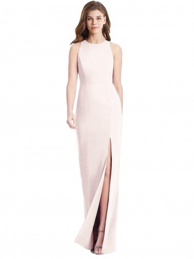 Shop Diamond Cutout Back Trumpet Bridesmaid Dress / Prom Dress with Front Slit London