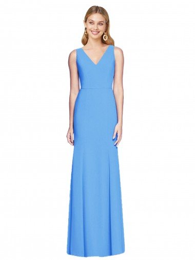 Shop Flattering Trumpet Long Sleeveless Bridesmaid Dress / Prom Dress with Open Back London