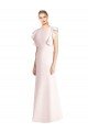 Ruffle Cap Sleeves Open Back Trumpet Bridesmaid Dress / Prom Dress