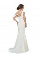 One Shoulder Formal Crepe Bridesmaid Dress / Prom Dress with Draped Off the Shoulder Strap