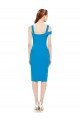 Sleeveless Formal Crepe Cocktail Dress / Homecoming Dress with Keyhole Off The Shoulder Detailing