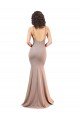 Fishtail Shape V-Neck Formal Crepe Bridesmaid Dress / Prom Dress with Slit
