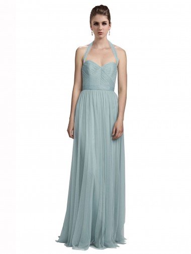 Shop Halter Ruched Sweetheart Neckline Tulle Bridesmaid Dress London