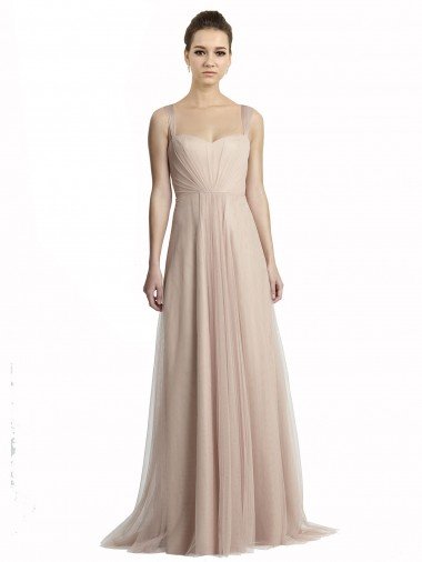 Shop Sweetheart A-Line Tulle Draped Bridesmaid Dress London