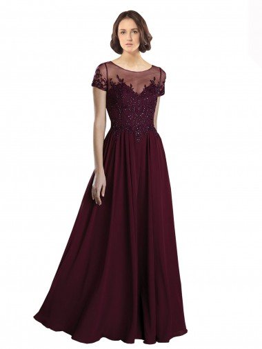 Shop Full Length Beaded and Embroidered Tulle Bodice Long Chiffon Bridesmaid Dress London