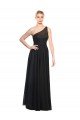 Ruched One Shoulder Tulle A-Line Bridesmaid Dress