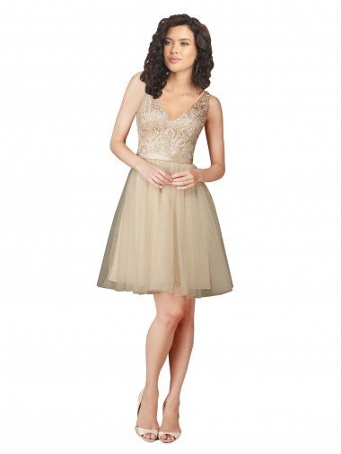Shop Tulle Bridesmaid Dress with Embroidery and Beading London