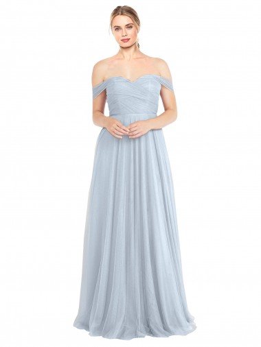 Shop Sweetheart Neckline Off the Shoulder Tulle Bridesmaid Dress London