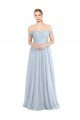 Sweetheart Neckline Off the Shoulder Tulle Bridesmaid Dress
