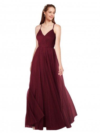 Shop Beach-inspired Sweetheart Tulle Long Bridesmaid Dress London
