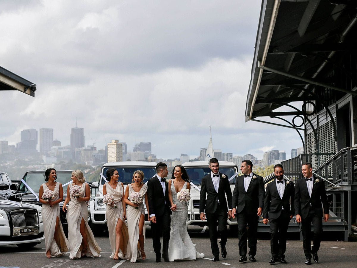 Full Length Luxe Chiffon Long Champagne bridesmaid dresses London with Sexy High Slit and Front Ruffles