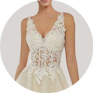 Shop V-Neck Wedding Dresses London